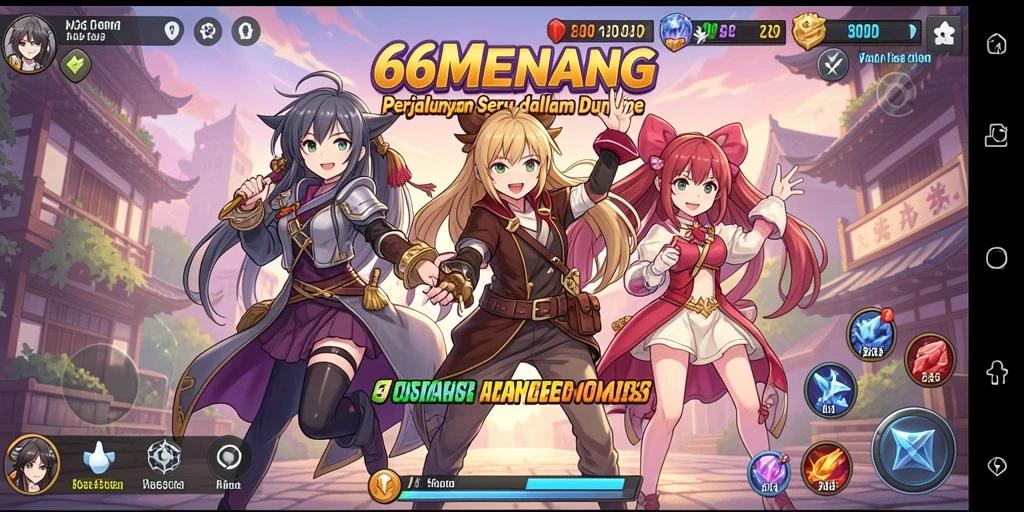 Tampilan gameplay seru di 66MENANG yang penuh aksi dan petualangan.