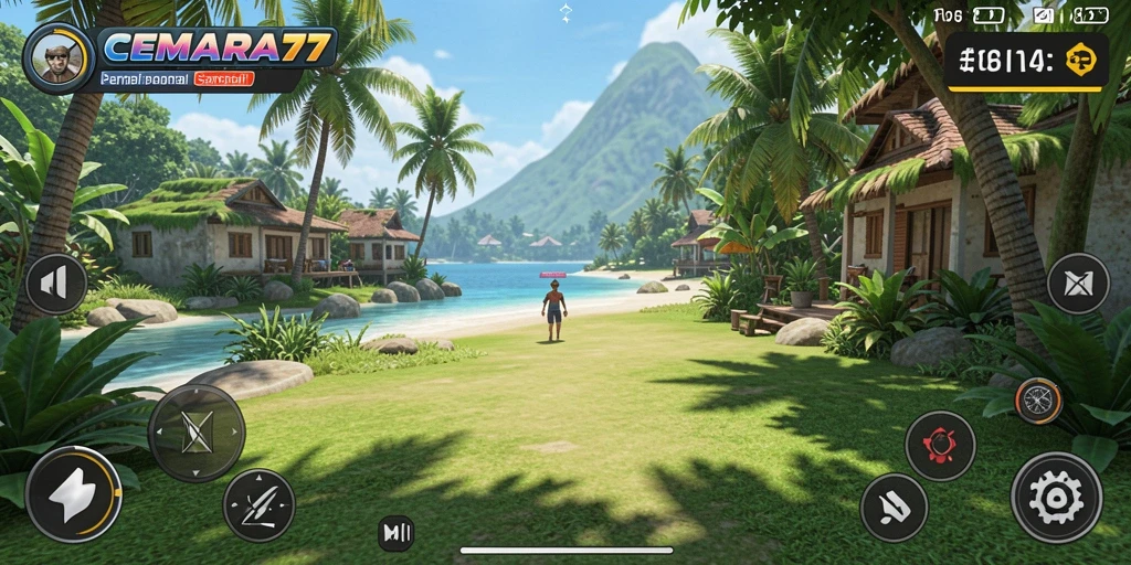 Screenshot gameplay CEMARA77 yang menampilkan aksi seru dan grafis menarik.