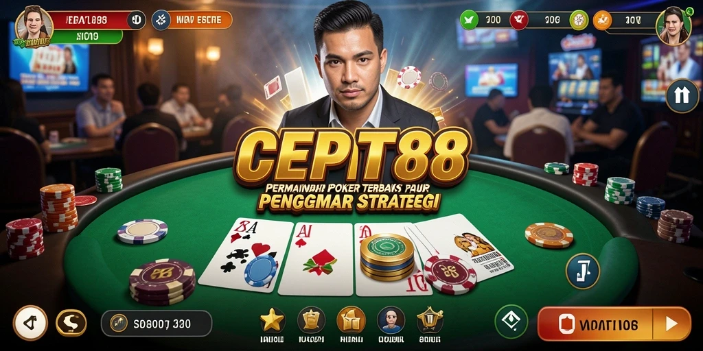 Tampilan gameplay menarik di <strong>CEPAT88</strong> yang menampilkan aksi poker yang mendebarkan.