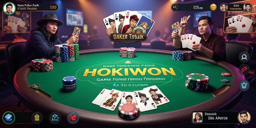 Tampilan gameplay HOKIWON yang memukau dan mendebarkan.
