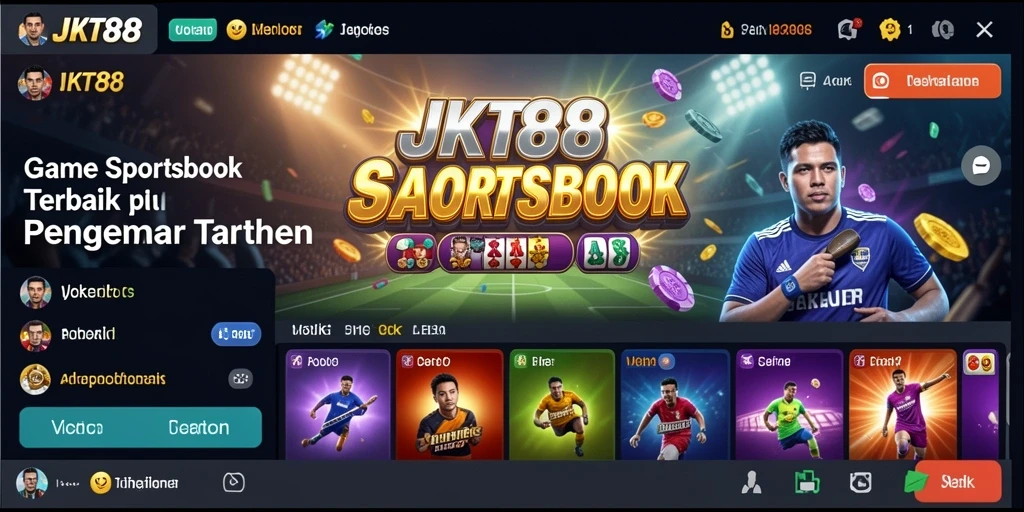 Tampilan menarik dari JKT88 dengan fitur sportsbook yang interaktif.