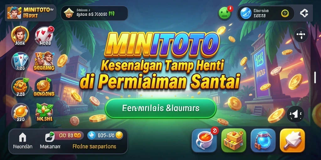 Tangkapan layar MINITOTO menampilkan gameplay sederhana dan menghibur.