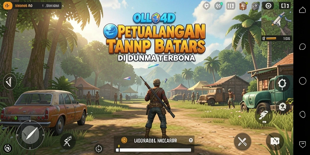 Gameplay OLLO4D menampilkan dunia terbuka yang luas dan menakjubkan.