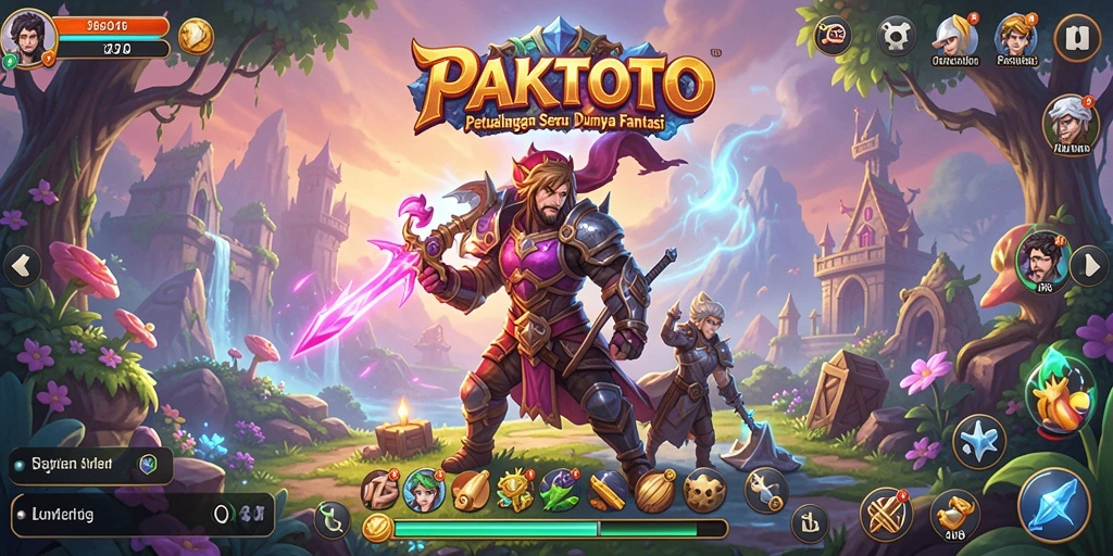 Screenshot utama PAKTOTO menampilkan aksi seru dalam petualangan.