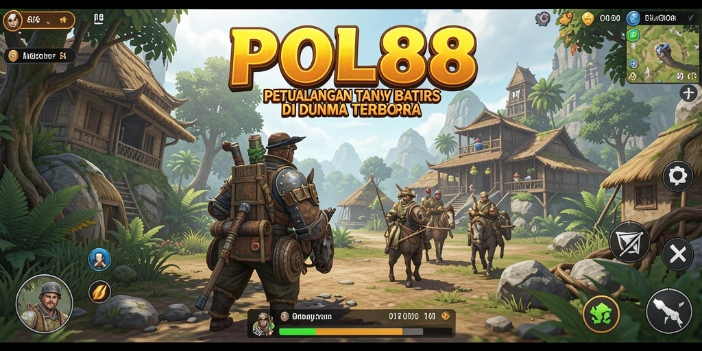 Tangkapan layar gameplay POL88 dengan petualangan seru di dunia terbuka.