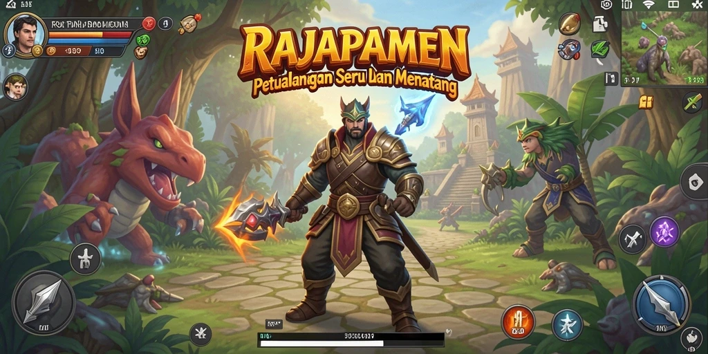 Tampilan menarik dari gameplay RAJAPAMEN yang seru dan dinamis.