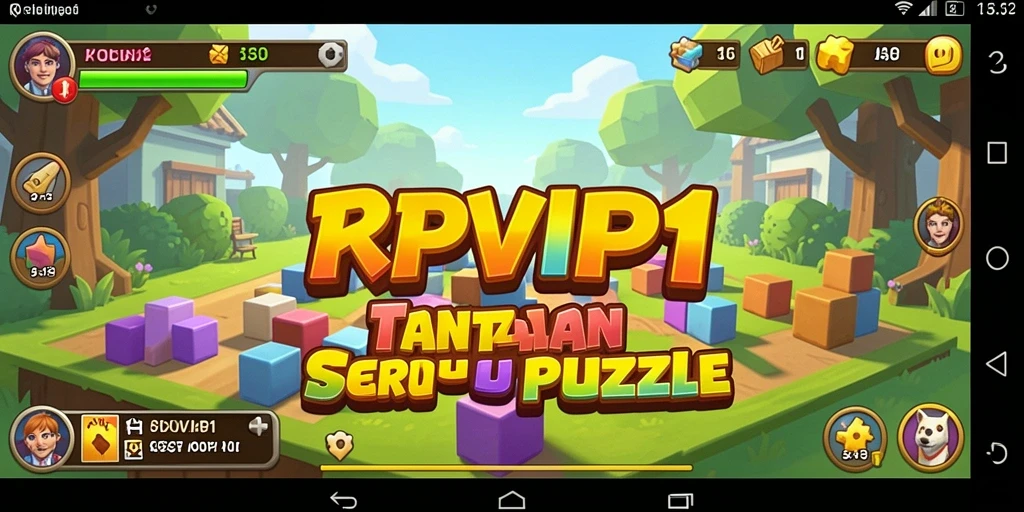 Screenshot gameplay RPVIP1 menampilkan tantangan puzzle yang seru.