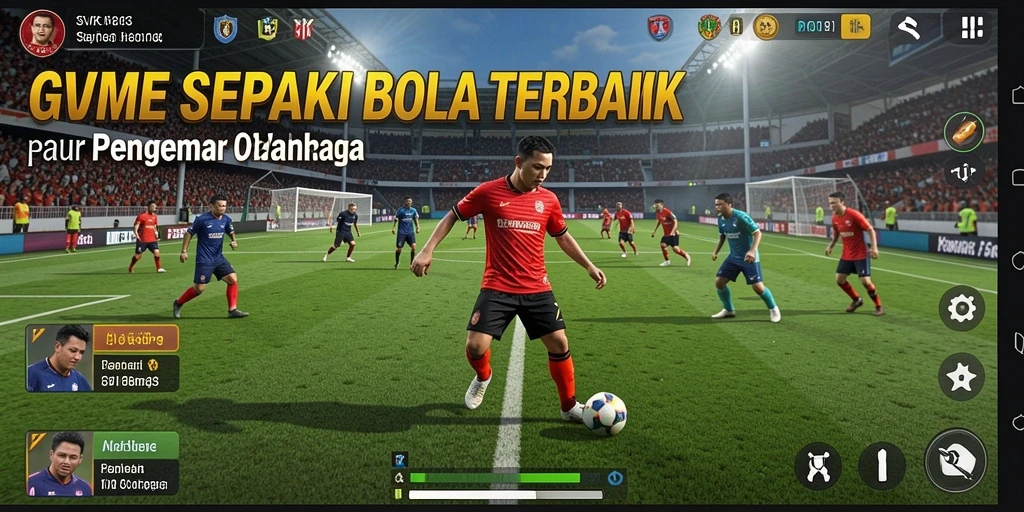 Tampilan gameplay SVIP3 yang menakjubkan dan penuh aksi sepak bola.
