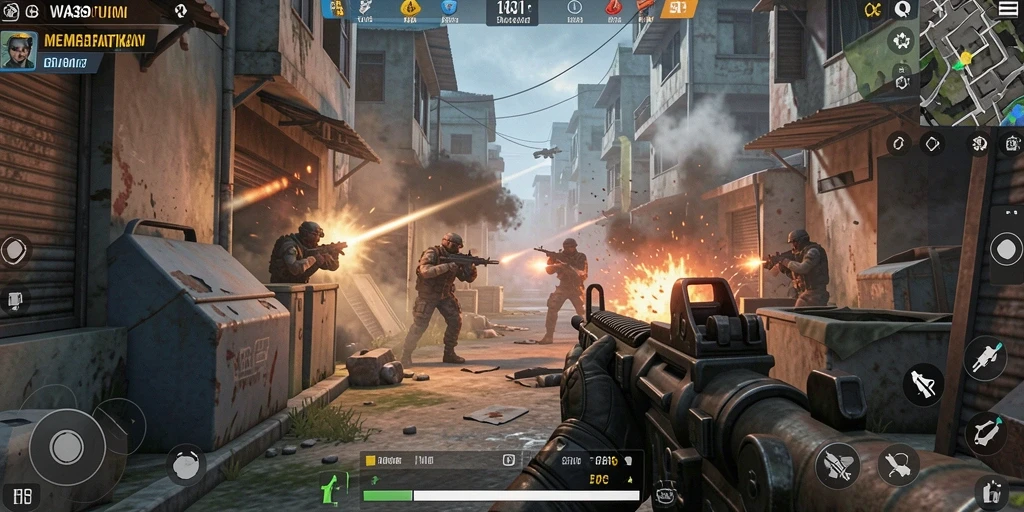 Gameplay intens WA369 dengan aksi FPS yang menegangkan.