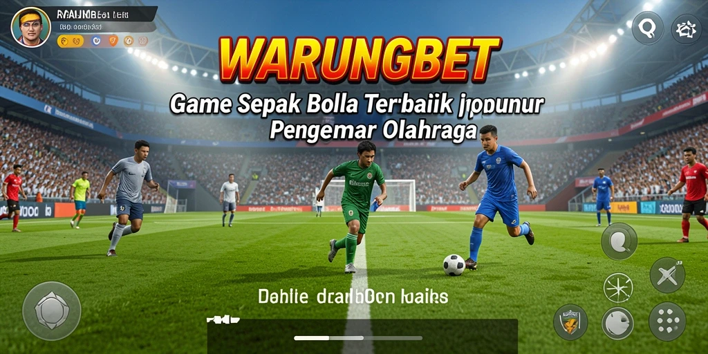 Tampilan menarik dari gameplay <strong>WARUNGBET</strong> yang menampilkan pertandingan sepak bola.